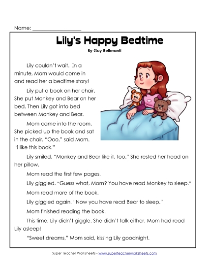 Lily's Happy Bedtime
