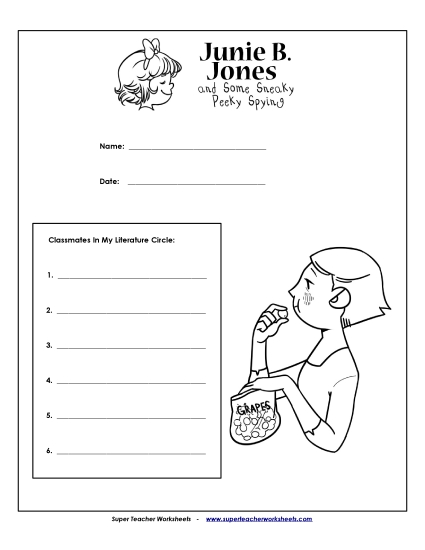 Literature Circles - Lit. Circles: Cover Page Literature Circles - Lit. Circles: Cover Page