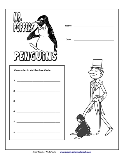 Literature Circles - Lit. Circles: Cover Page