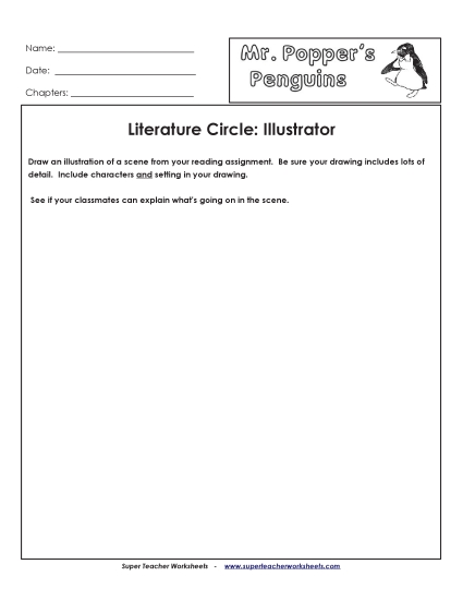 Literature Circles - Lit. Circles: Illustrator Literature Circles - Lit. Circles: Illustrator