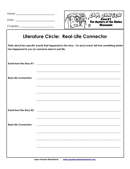 Literature Circles - Lit. Circles: Real Life Connector Literature Circles - Lit. Circles: Real Life Connector