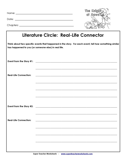 Knights at Dawn Literature Circles - Lit Circles: Real-Life Connector Knights at Dawn Literature Circles - Lit Circles: Real-Life Connector