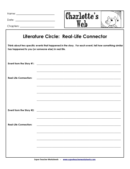 Literature Circles - Lit. Circles: Real Life Connector