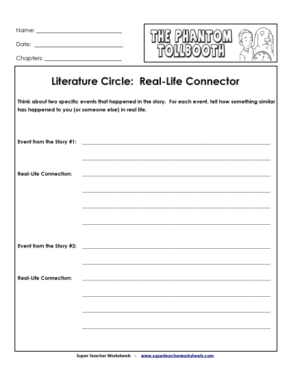 Literature Circles - Lit Circles: Real-Life Connector Literature Circles - Lit Circles: Real-Life Connector