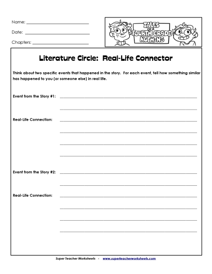T.O.A.F.G.N. Literature Circles - Lit. Circles: Real-World Connector T.O.A.F.G.N. Literature Circles - Lit. Circles: Real-World Connector
