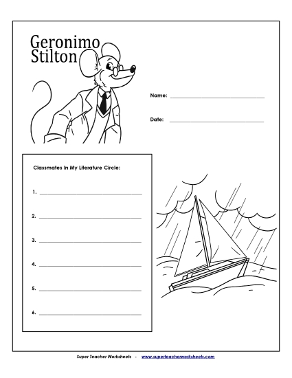 Literature Circles - Literature Circles: Cover Page Literature Circles - Literature Circles: Cover Page