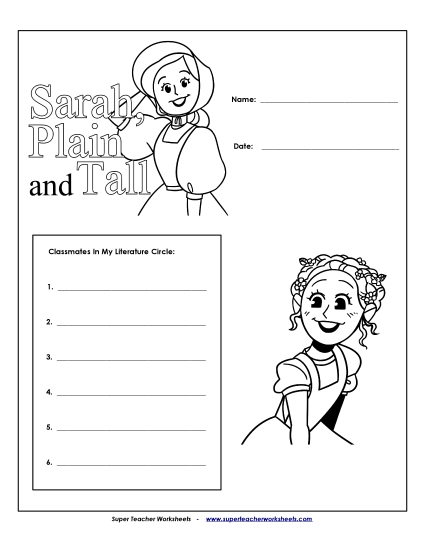 Literature Circles - Literature Circles: Cover Page 