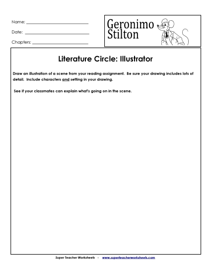 Literature Circles - Literature Circles: Illustrator Literature Circles - Literature Circles: Illustrator
