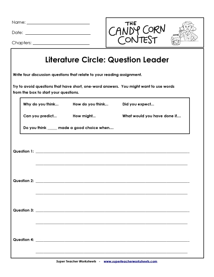 Literature Circles - Literature Circles: Question Leader
