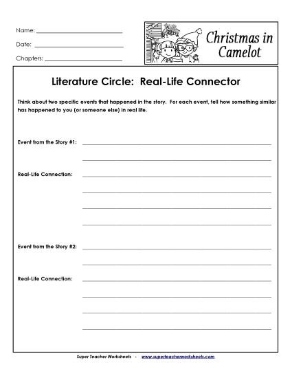 Literature Circles - Literature Circles: Real-Life Connector Literature Circles - Literature Circles: Real-Life Connector