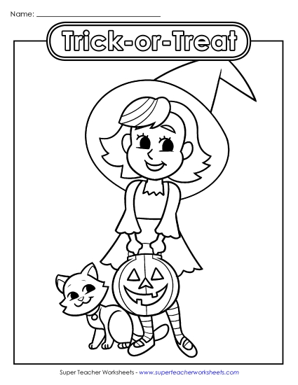 Basic Pictures (For Younger Kids) - Little Witch: Trick-or-Treat