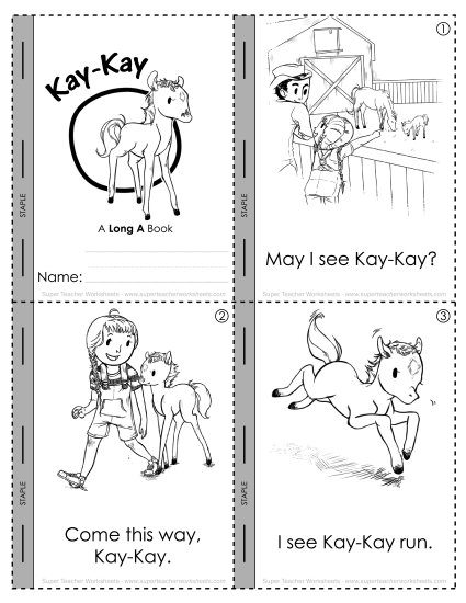 Worksheets - Long-A Sound Mini-Book Worksheets - Long-A Sound Mini-Book