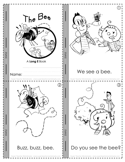 Vowels - Long E Mini-Book : Buzz, Buzz, Bee Vowels - Long E Mini-Book : Buzz, Buzz, Bee