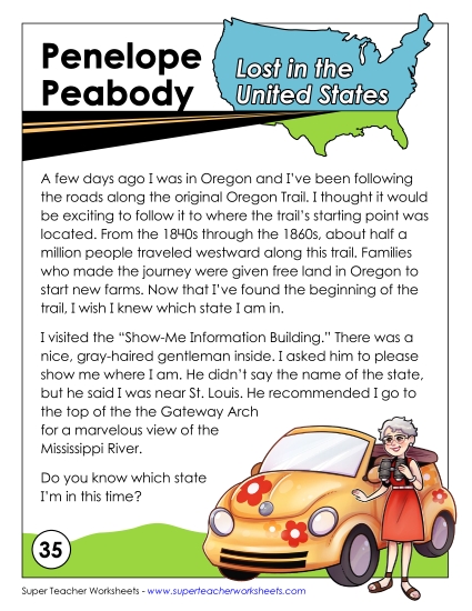 Mystery State Activities - Lost in USA: Missouri Mystery State Activities - Lost in USA: Missouri