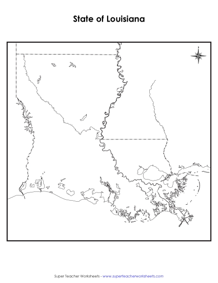 Maps - Louisiana Map (Blank) Maps - Louisiana Map (Blank)