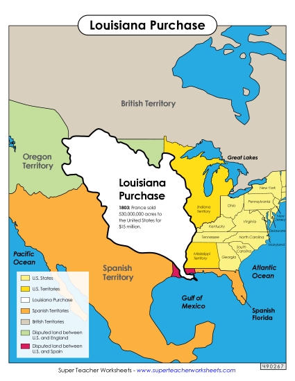 Map - Louisiana Purchase Map