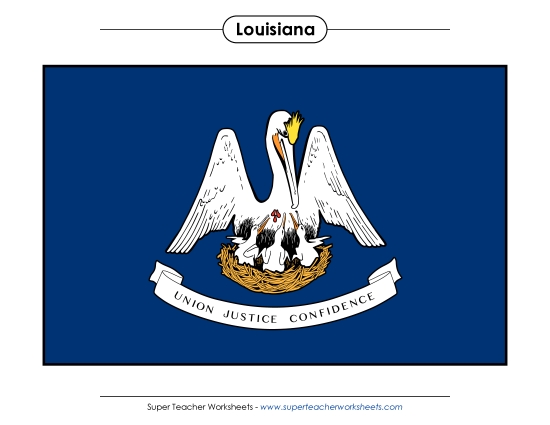 Flags & Seals - Louisiana State Flag (Full-Color Version) Flags & Seals - Louisiana State Flag (Full-Color Version)