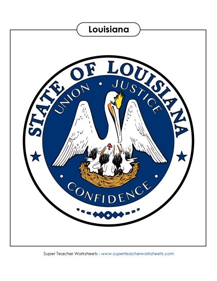 Flags & Seals - Louisiana State Seal (Full-Color Version) Flags & Seals - Louisiana State Seal (Full-Color Version)