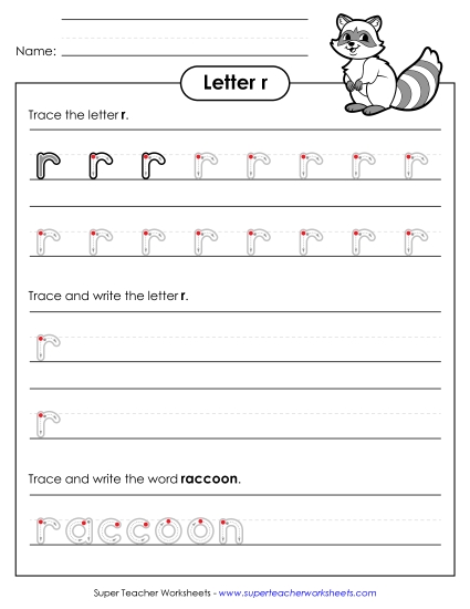Letter R - Lowercase r (Outlined Letters) Letter R - Lowercase r (Outlined Letters)