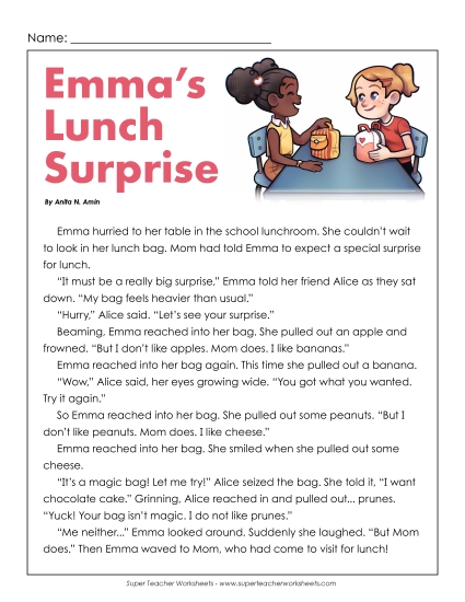 Fiction Stories - Lunchbox Surprise (Fiction) Fiction Stories - Lunchbox Surprise (Fiction)