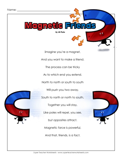 3rd Grade Poems - Magnetic Friends 3rd Grade Poems - Magnetic Friends