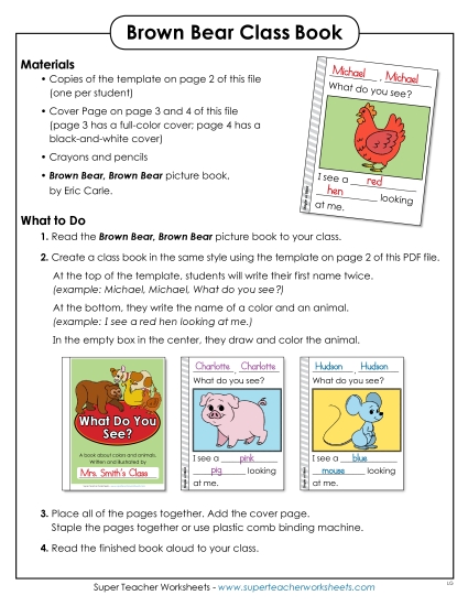 Class Projects - Make a Class Book