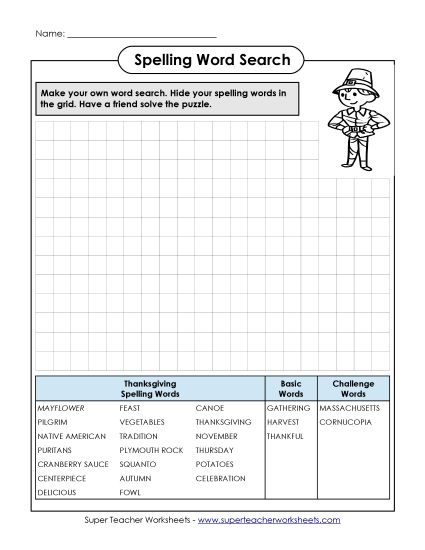 Worksheets and Puzzles - Make-a-Search