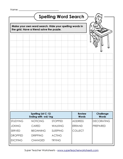 Worksheets - Make-a-Search (C-12)