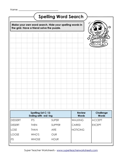 Worksheets - Make-a-Search (C-14)