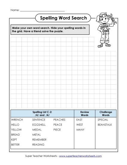 Worksheets - Make-a-Search (C-2)