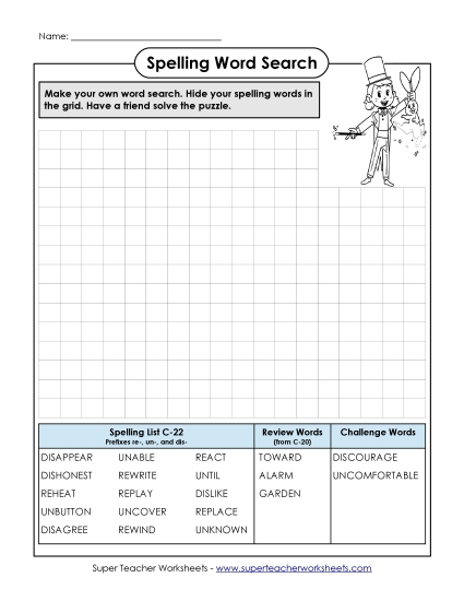 Worksheets - Make-a-Search (C-22) Worksheets - Make-a-Search (C-22)