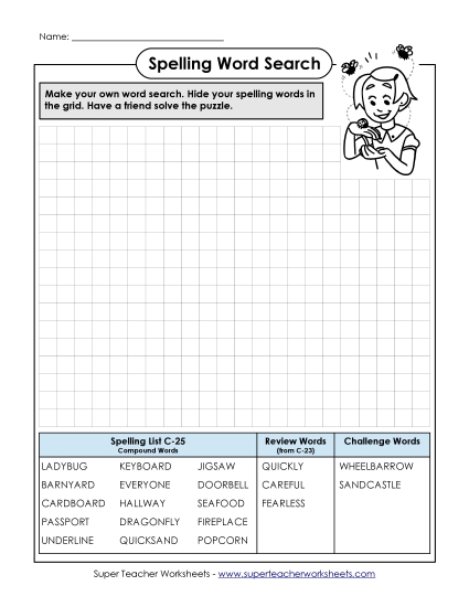 Worksheets - Make-a-Search (C-25)