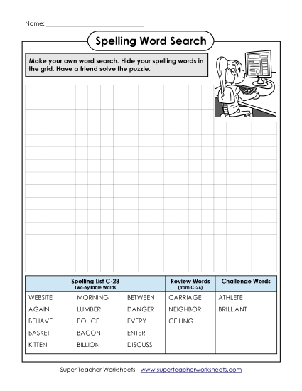 Worksheets - Make-a-Search (C-28) Worksheets - Make-a-Search (C-28)