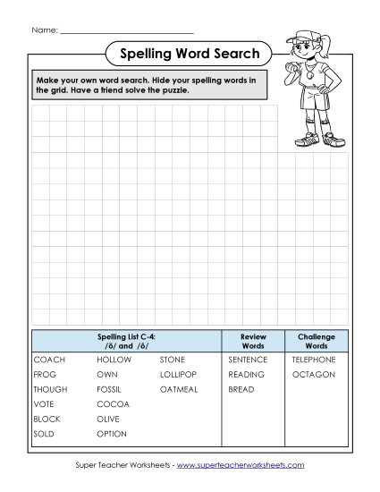 Worksheets - Make-a-Search (C-4)