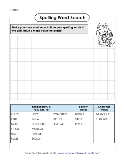 Worksheets - Make-a-Search (C-5)