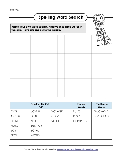 Worksheets - Make-a-Search (C-7) Worksheets - Make-a-Search (C-7)