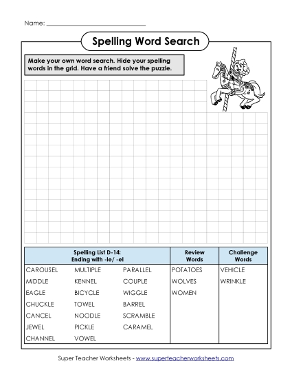 Worksheets - Make-a-Search (D-14) Worksheets - Make-a-Search (D-14)