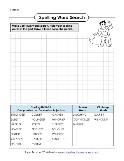 Worksheets - Make-a-Search (D-15)