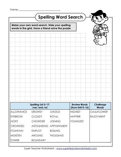 Worksheets - Make-a-Search (D-17) Worksheets - Make-a-Search (D-17)