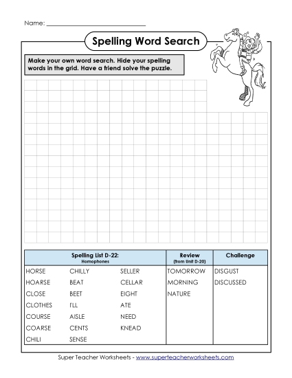Worksheets - Make-a-Search (D-22) Worksheets - Make-a-Search (D-22)