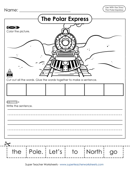 Cut and Glue Activities - Make a Sentence 