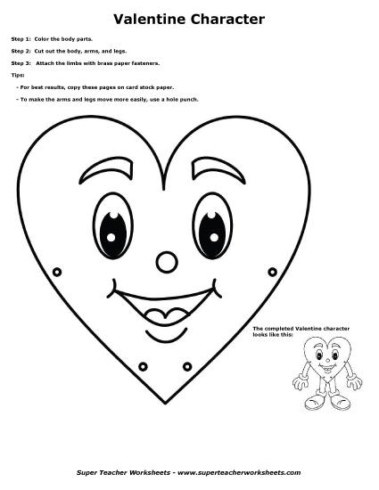 Characters - Make a Valentine Guy
