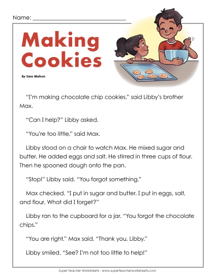 Fiction - Making Cookies Fiction - Making Cookies