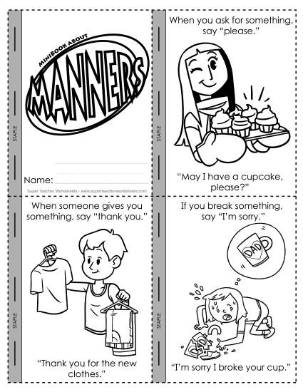 Themed Mini-Books - Manners
