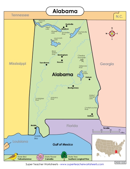 Maps - Map of Alabama Maps - Map of Alabama