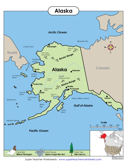 Maps - Map of Alaska