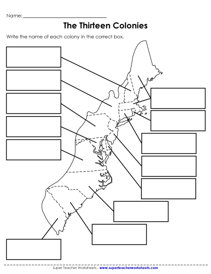 Maps of the USA - Map of Colonial America (Blank) Maps of the USA - Map of Colonial America (Blank)