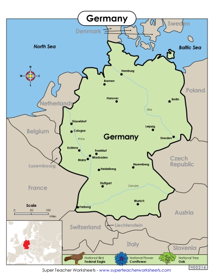 Maps - Map of Germany