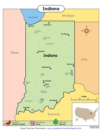 Maps - Map of Indiana Maps - Map of Indiana