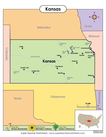 Maps - Map of Kansas